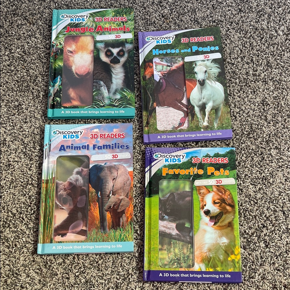 Discovery Kids book bundle ages (3D glasses NOT included) SEE FLAWS